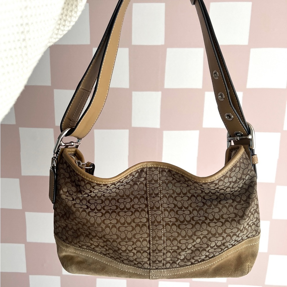 Y2K Coach Signature Jacquard Bag